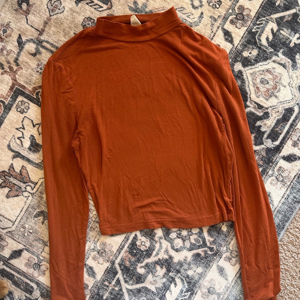 Women's Rust Long Sleeve Top